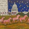 Patriot Zebras Dance on the Mall